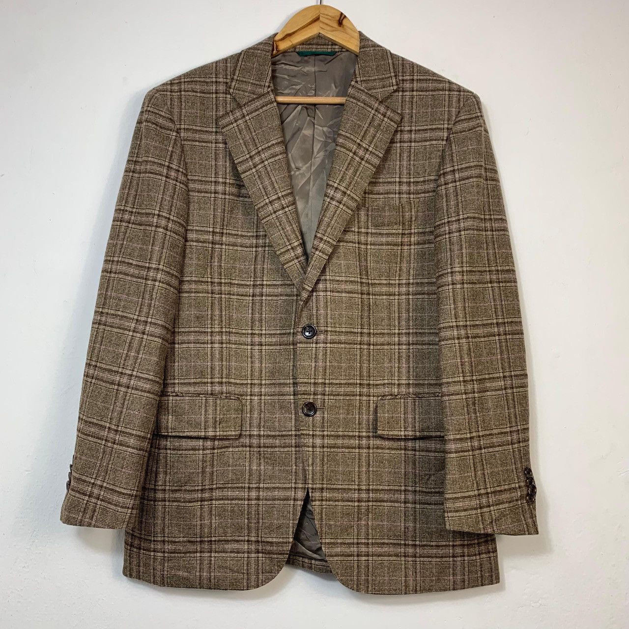 Loro Piana Hickey Freeman x Loro Piana Zelander Dream Wool Plaid Blazer Size 38R - 1 Thumbnail