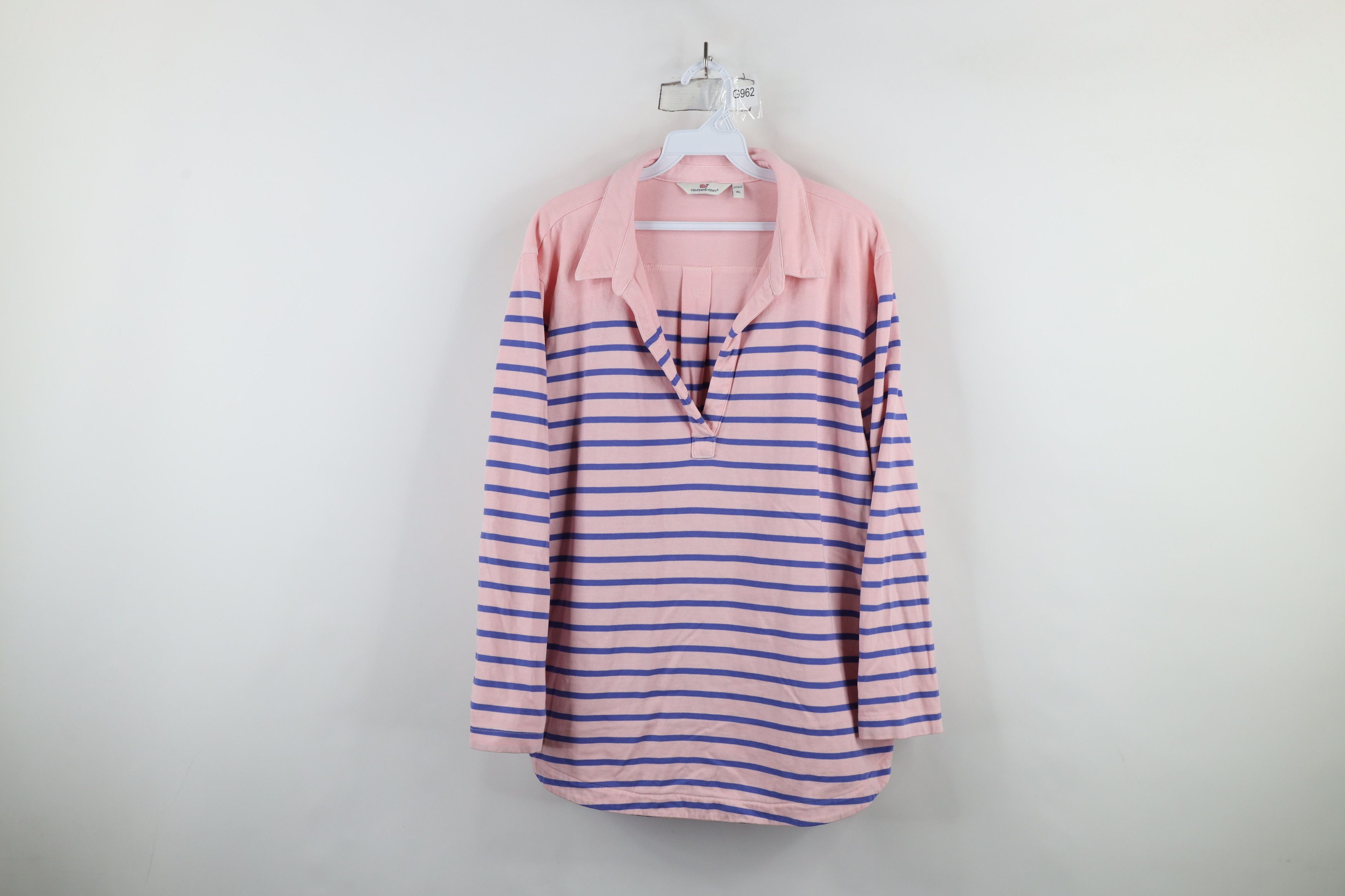 Vineyard Vines × Vintage Vineyard Vines Lucaya Knit Collared Tunic Polo Shirt Pink Size XL / US 12-14 / IT 48-50 - 1 Thumbnail