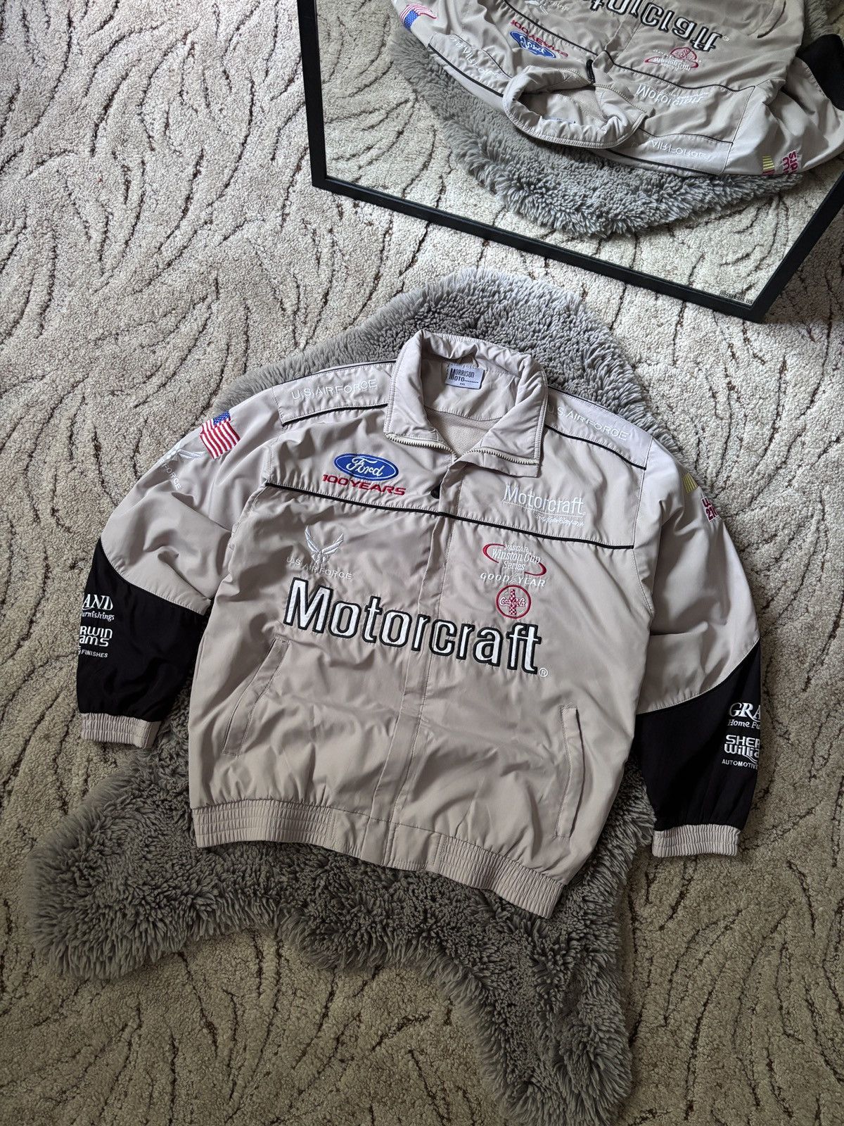 NASCAR NASCAR Motocraft Jacket Vintage streetwear Racing bomber Size US XXL / EU 58 / 5 - 1 Thumbnail