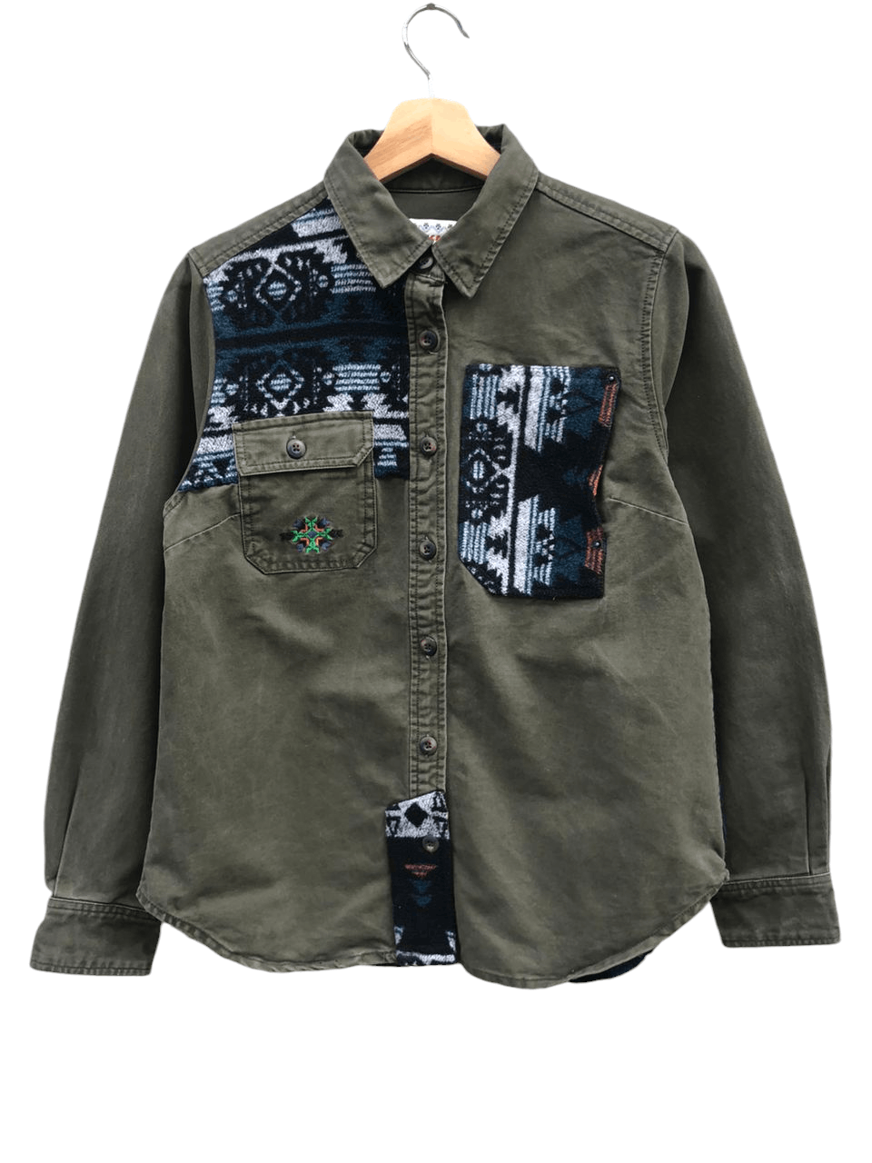 Japanese Brand × Native 💥JapaneseBrand Titicaca Navajo Native Shirt Military Style Size US M / EU 48-50 / 2 - 1 Thumbnail