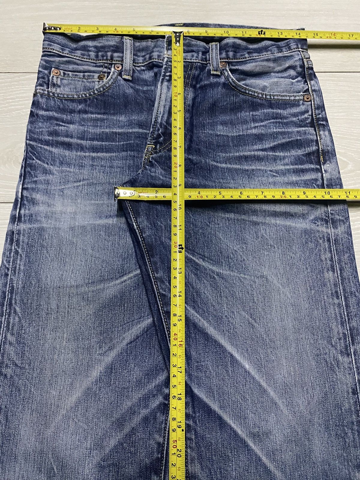 Japanese Brand Vintage Japanese Brand Uniqlo S-002 Blue Faded Wash Jeans Size US 28 / EU 44 - 10 Thumbnail