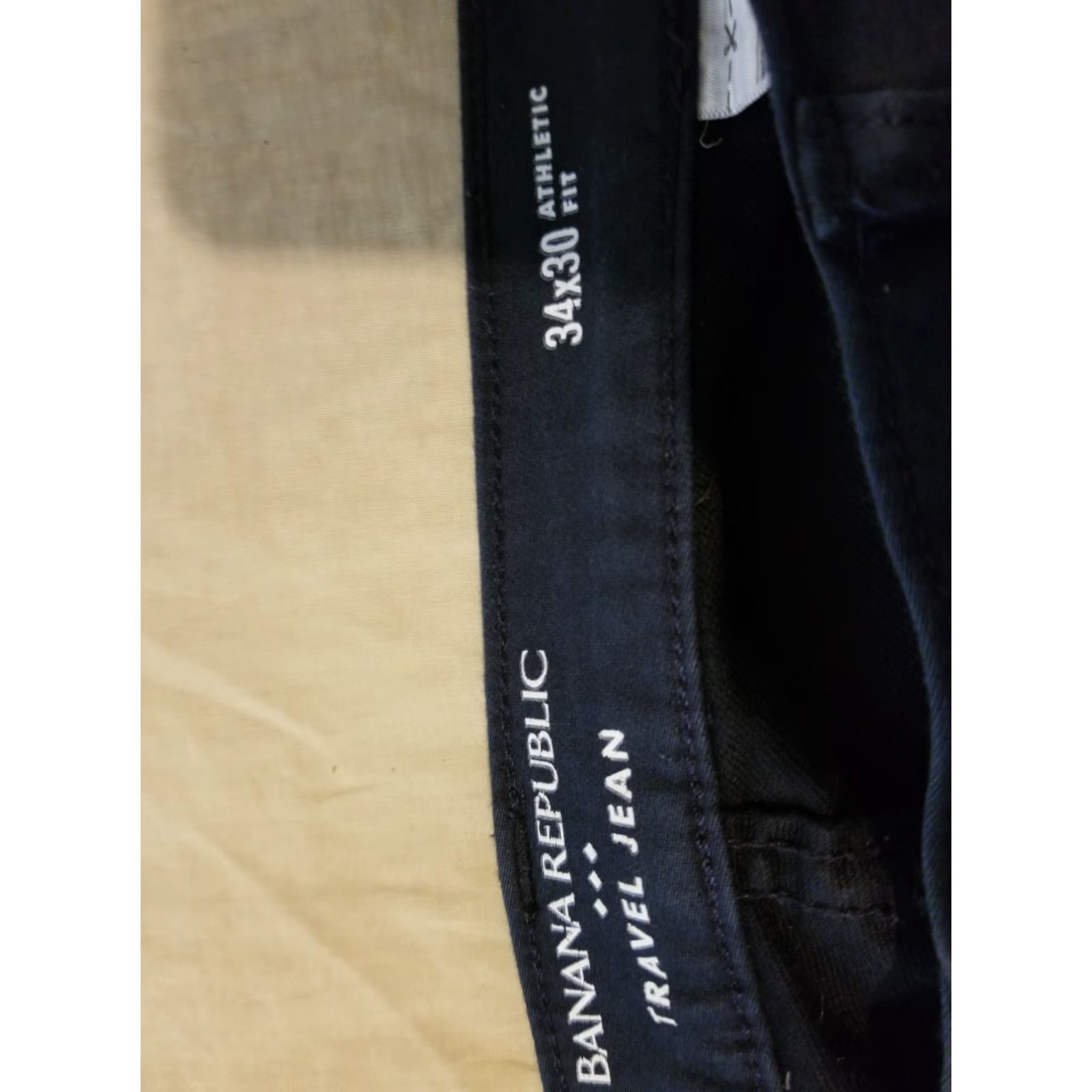 Banana Republic Banana Republic Jeans Pants 34x30 Navy Blue Cotton Stretch Slim Straight Mens Jeans 34 30 Inseam 30 Regular Size Type Size US 34 / EU 50 - 4 Thumbnail