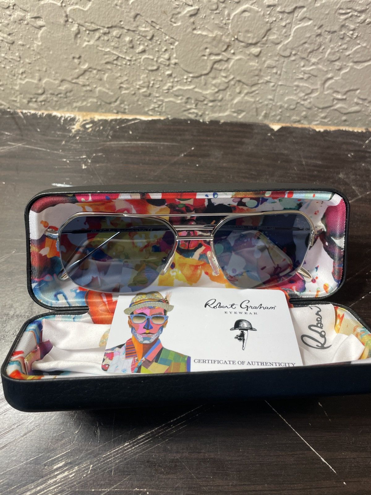 Robert Graham Enrico SLV 54-17 145 Sunglasses nwb Size ONE SIZE - 14 Thumbnail