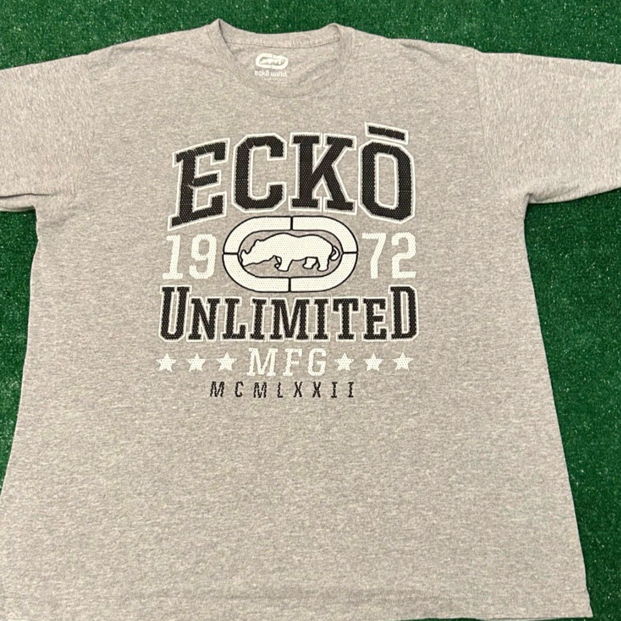 Ecko Unltd. VINTAGE Y2K Ecko Unltd MFG Classic Logo Shirt Mens XL Gray 90s Grunge Hip Hop Punk Skater Punk Grunge Logo Shirt Mens XL Size US XL / EU 56 / 4 - 3 Thumbnail