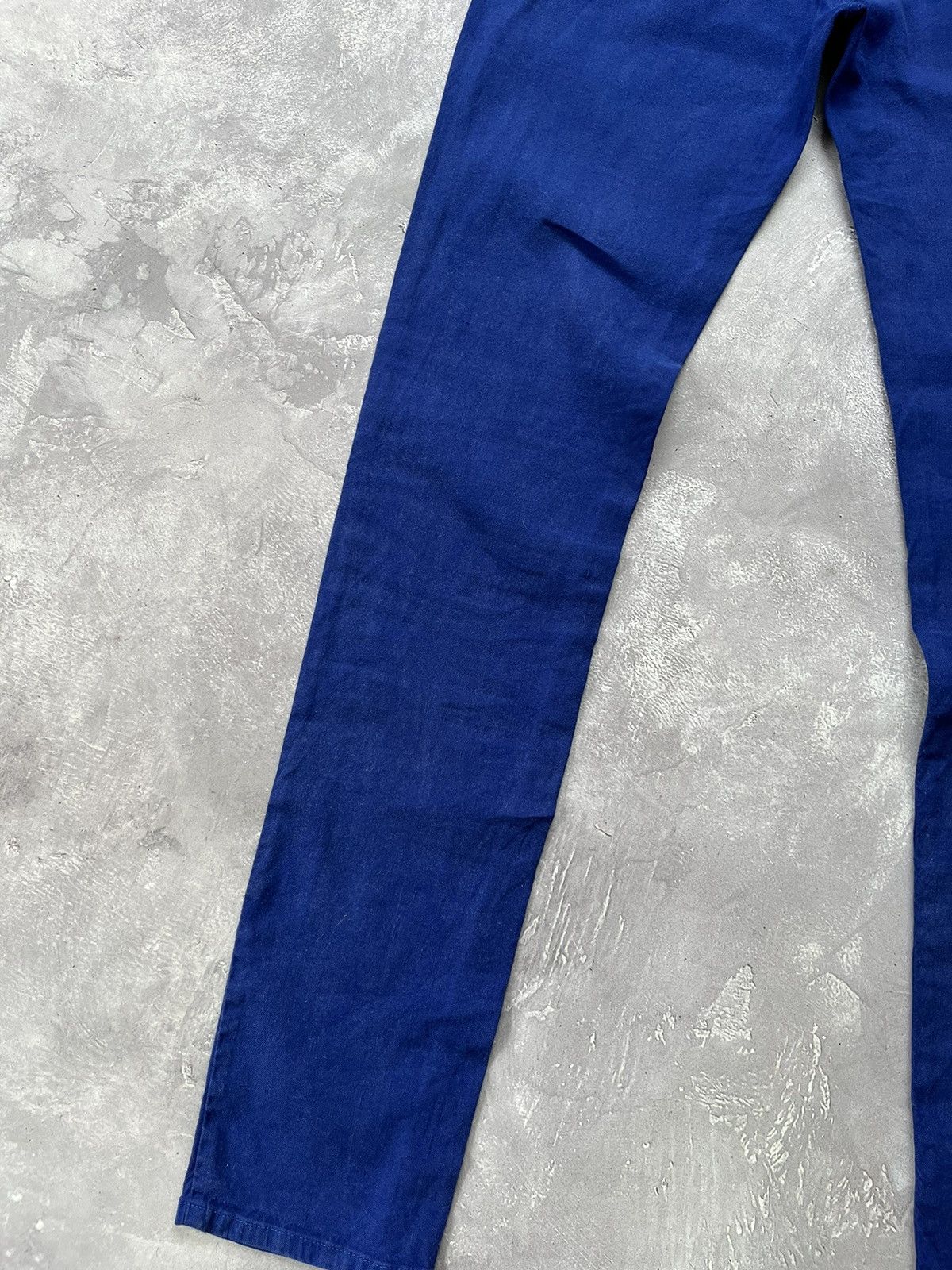 Giorgio Armani Armani Jeans Linen Lino-flex Pants Blue Size 32 Size 32" / US 10 / IT 46 - 8 Thumbnail