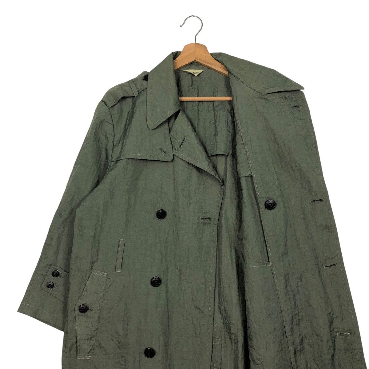 Japanese Brand × Vintage 📌Rich Green Vintage Long Jacket San-Entry Bondage Parachute Size US M / EU 48-50 / 2 - 14 Thumbnail