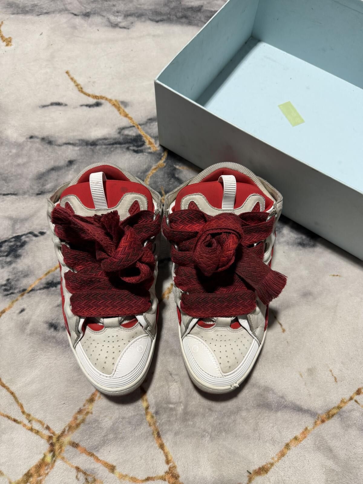 Lanvin Lanvin Curb White Red - Sz 10Us Size US 10 / EU 43 - 2 Thumbnail