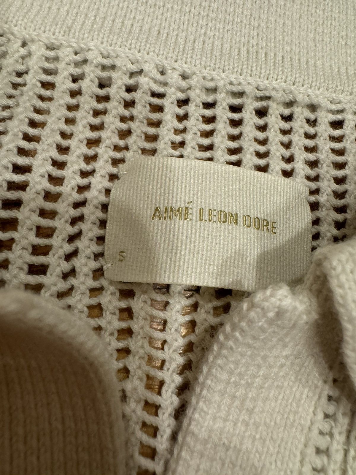 Aime Leon Dore Aimè Leon Dore Mesh Knit Polo Size US S / EU 44-46 / 1 - 4 Thumbnail
