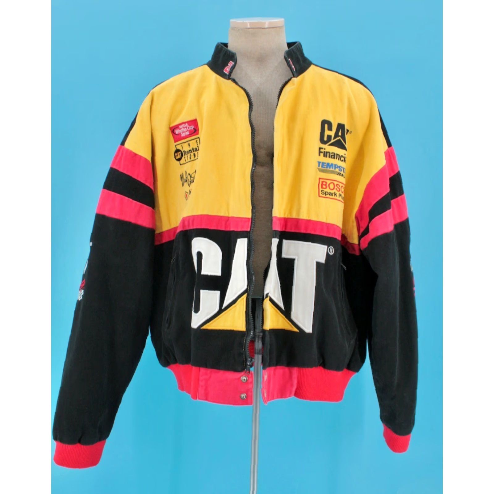 Vintage Racing Champions Apparel Mens VTG Yellow Ward Burton Nascar Racing Champions Apparel Jacket 2XL Cat Size US XXL / EU 58 / 5 - 2 Thumbnail