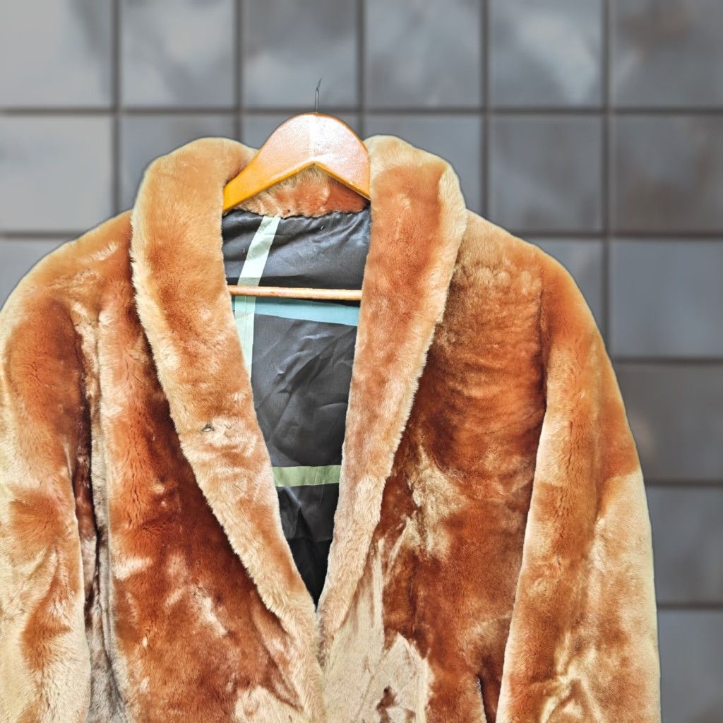Vintage VINTAGE Beau Mouton by Jacques Heim Sheared Lamb Fur Coat Size L / US 10 / IT 46 - 1 Thumbnail