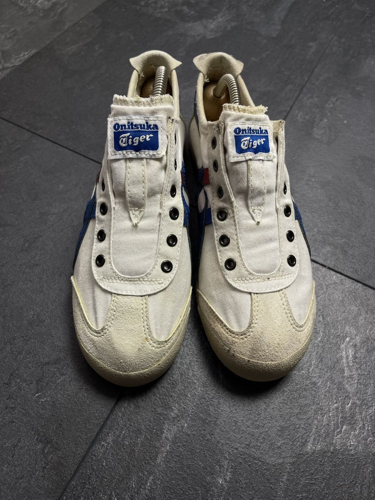 Asics × Japanese Brand × Vintage Vintage ASICS Tiger Onitsuka White Sneakers Size US 5.5 / EU 38 - 5 Thumbnail