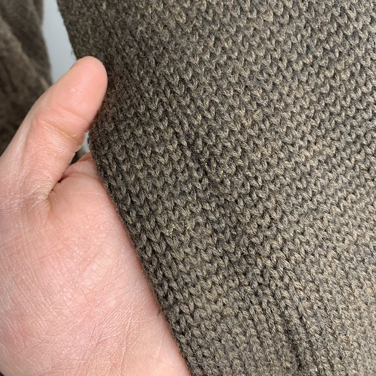 Trussardi Trussardi Jeans Brown Acrylic Wool Cardigan Size M Y2K Size M / US 6-8 / IT 42-44 - 10 Thumbnail