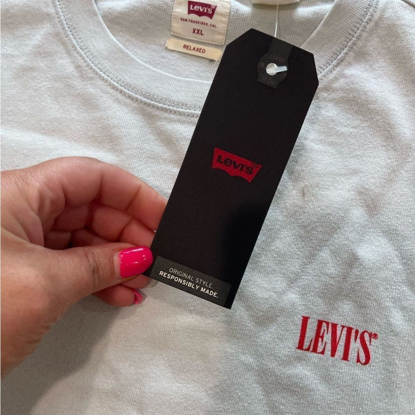 Levi's NWT Levi’s Relaxed 100% Cotton Sweatshirt Size XXL Size XXL / US 16-18 / IT 52-54 - 4 Thumbnail