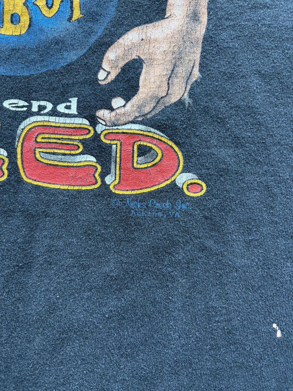 Vintage Vintage 90s A Friend With Weed Graphic Tee Size US XL / EU 56 / 4 - 3 Thumbnail