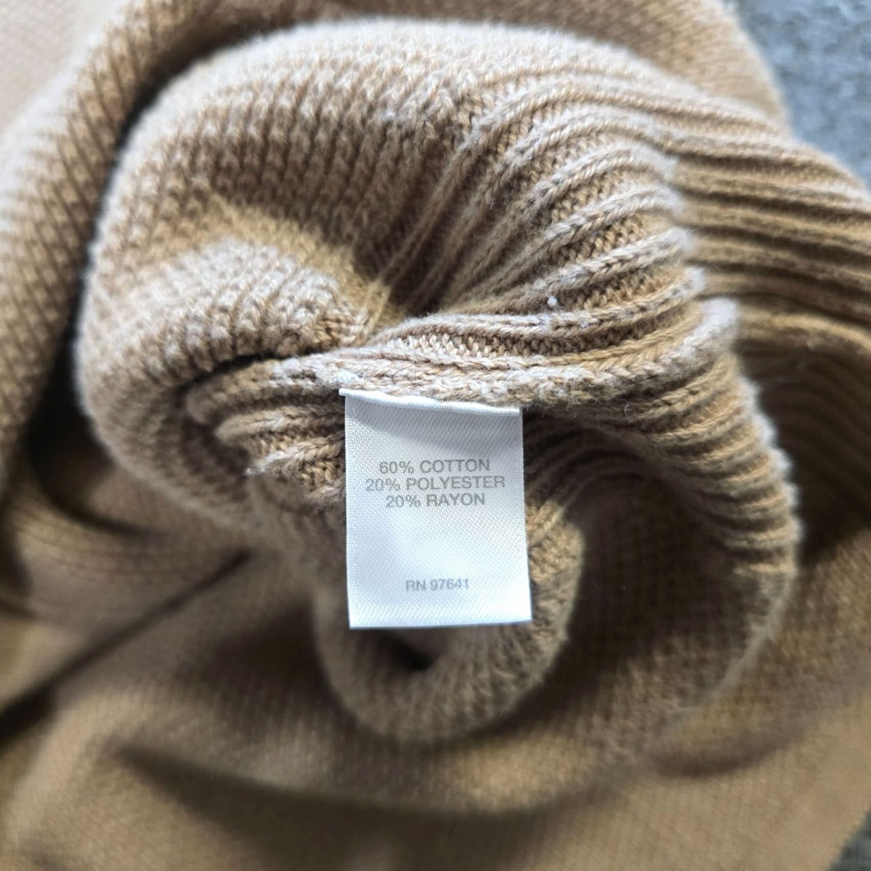 J. Jill J. Jill Cardigan Sweater Womens Size M Tan Long Sleeve Pockets Capsule Cardigan Classic Knit V-Neck Cotton Polyester Size M / US 6-8 / IT 42-44 - 7 Thumbnail