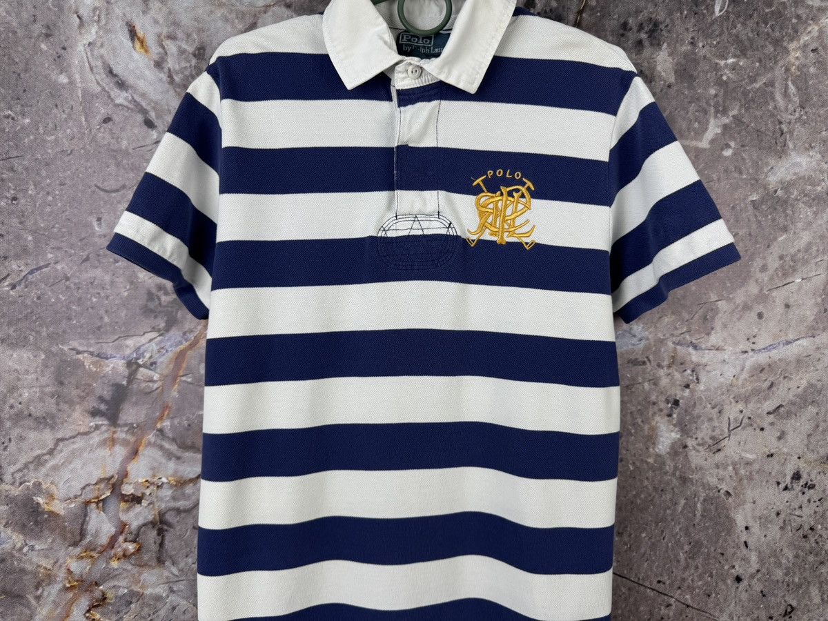 Ralph Lauren Men’s Polo Ralph Lauren Polo Shirt Striped White Blue Size M Size US M / EU 48-50 / 2 - 3 Thumbnail