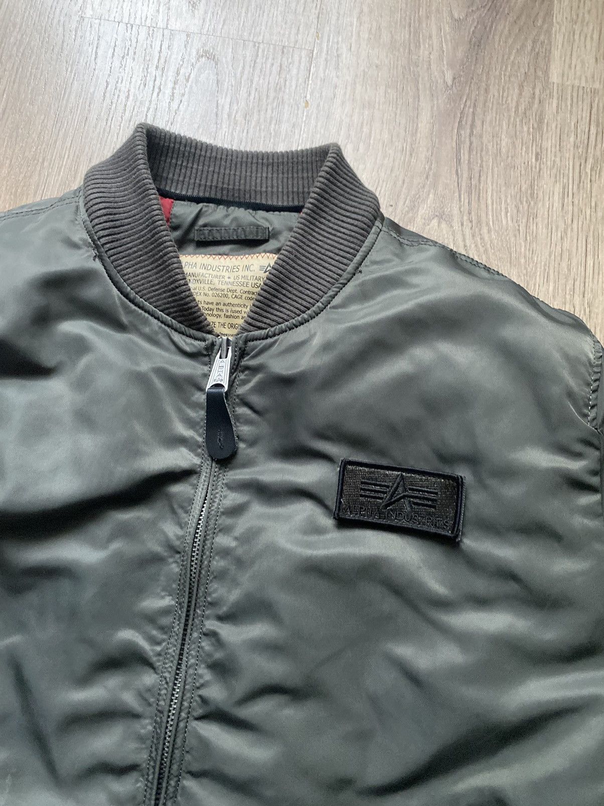 Alpha Industries × Vintage ALPHA INDUSTRIES VINTAGE BOMBER JAKCET Y2K NYLON GREEN Size US XL / EU 56 / 4 - 2 Thumbnail
