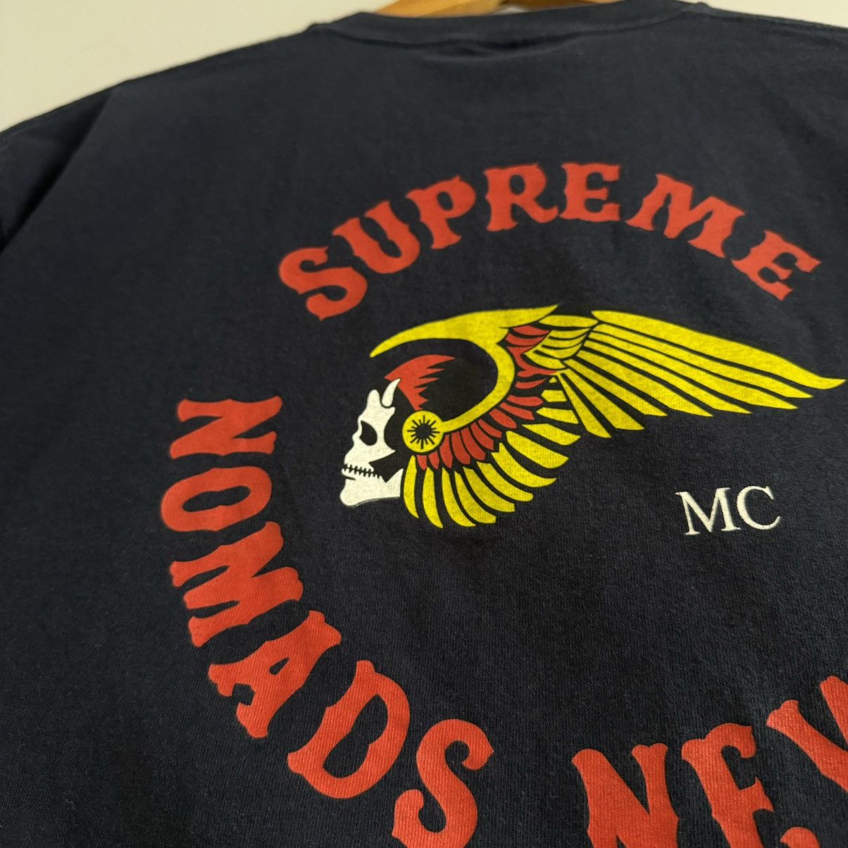 Supreme × Vintage RARE Supreme Nomads Hells Angels MC Tee Size US XL / EU 56 / 4 - 5 Thumbnail