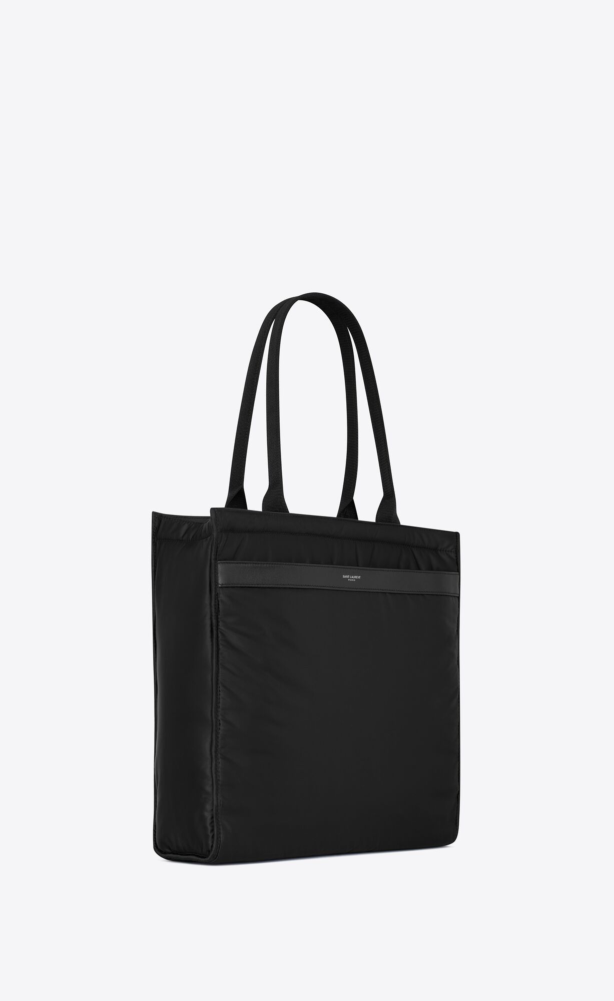 Saint Laurent Paris o1s1wg111124 Size: OS / City Econyl Tote Bag in Black Size ONE SIZE - 4 Thumbnail