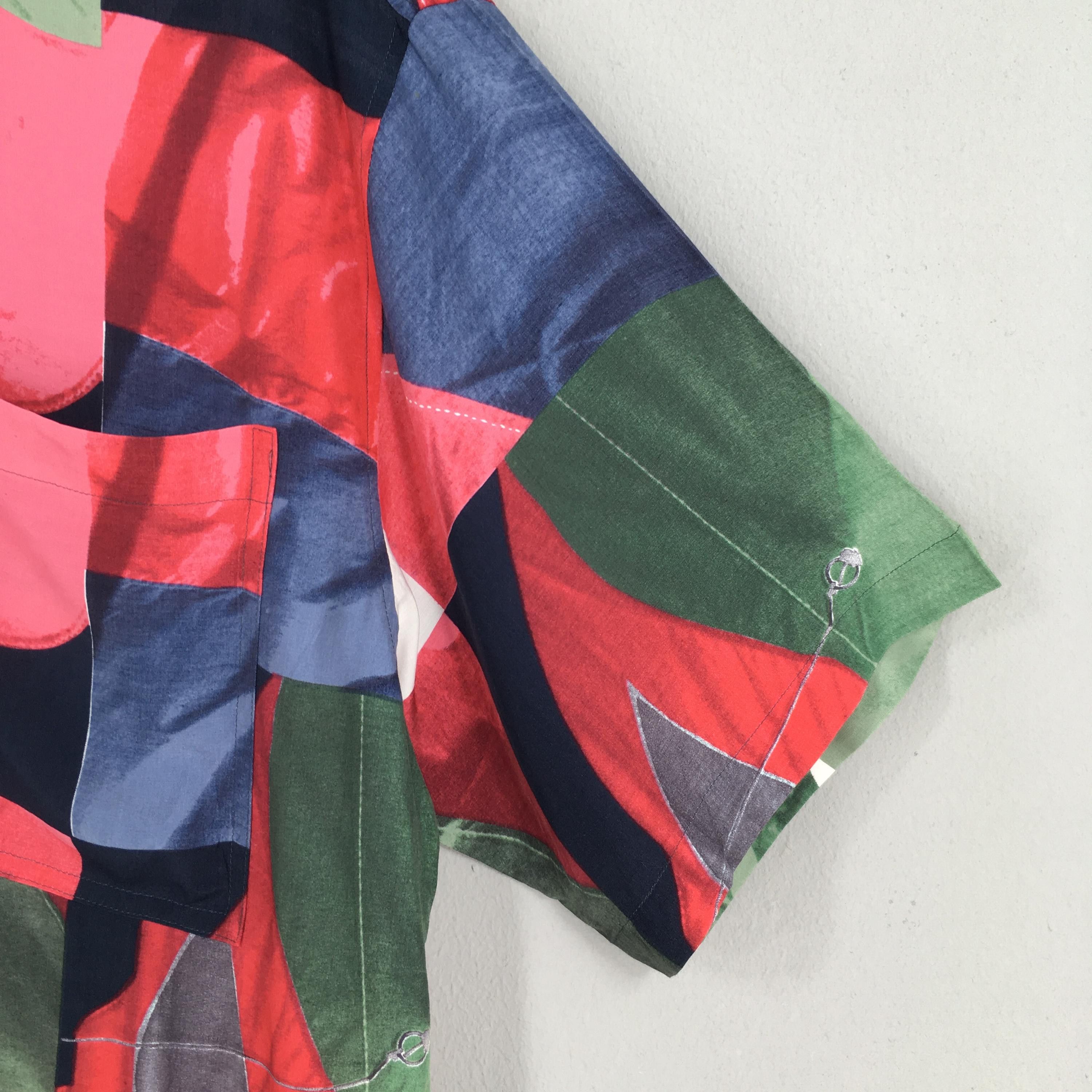 Vintage Vtg Pia Sports Funky Multicolor Abstract Pattern Shirt L Size US L / EU 52-54 / 3 - 4 Thumbnail