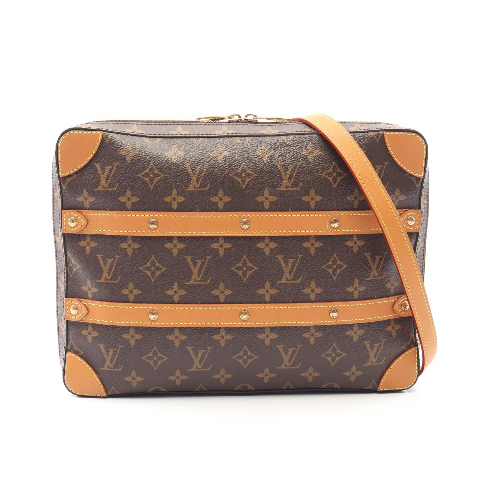 Louis Vuitton Louis Vuitton Louis Vuitton Soft Trunk Messenger Monogram Shoulder Bag Textile Shoulder Bag M44754 DUTY FREE for USA Size ONE SIZE - 1 Thumbnail