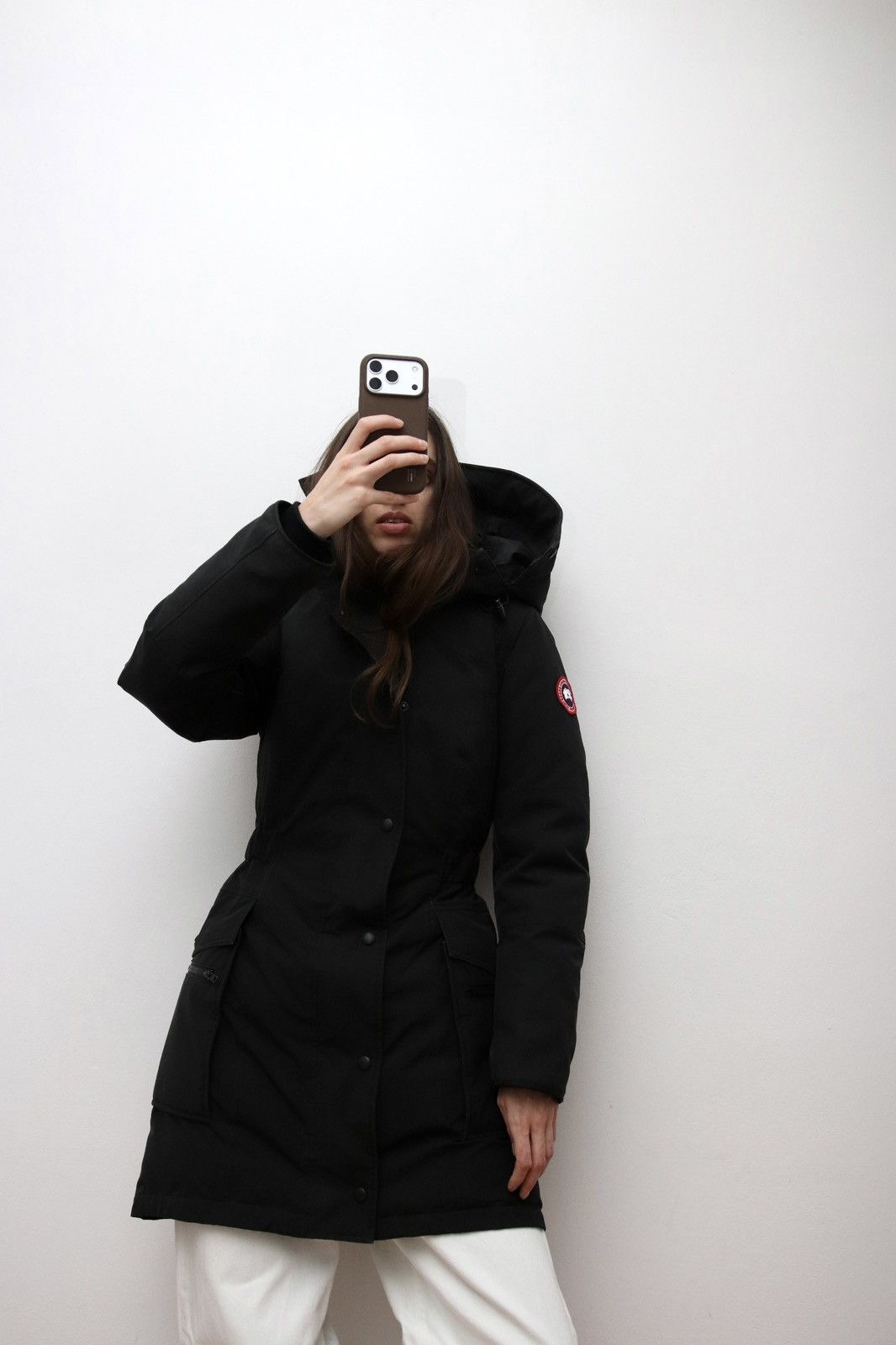 Canada Goose Canada Goose Black Down Parka Adjustable Waist Modern Fit Size S / US 4 / IT 40 - 2 Thumbnail