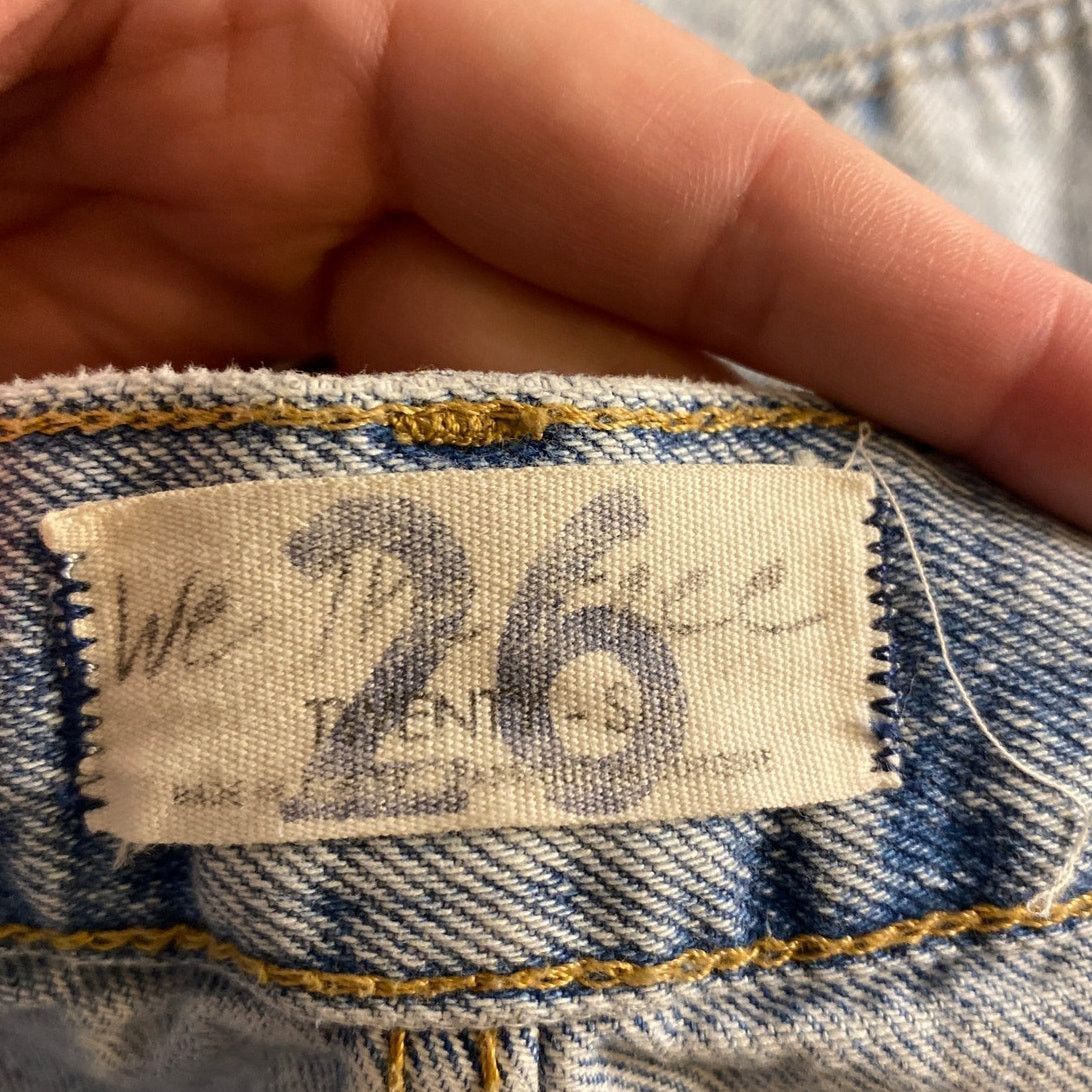 Other Free People We The Free Distressed Straight Leg Jeans 26 Size 26" / US 2 / IT 38 - 3 Thumbnail