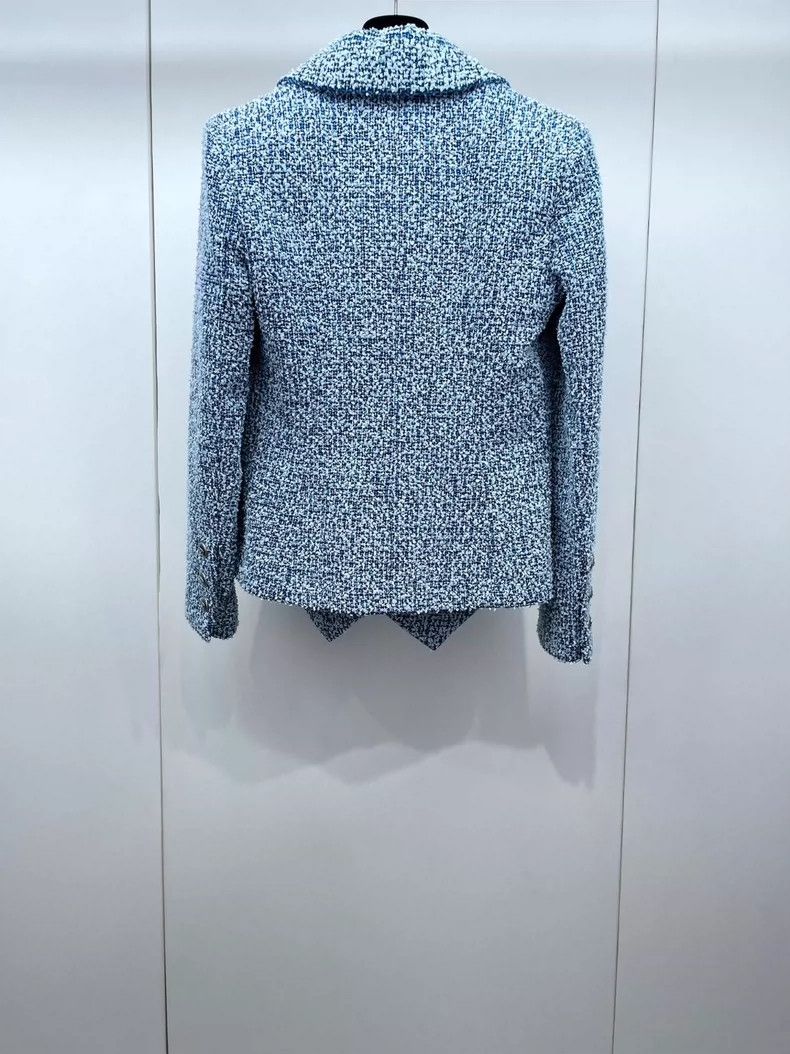 Chanel Chanel Light blue tweed jacket 2504-Nextarrow Size XS / US 0-2 / IT 36-38 - 2 Thumbnail