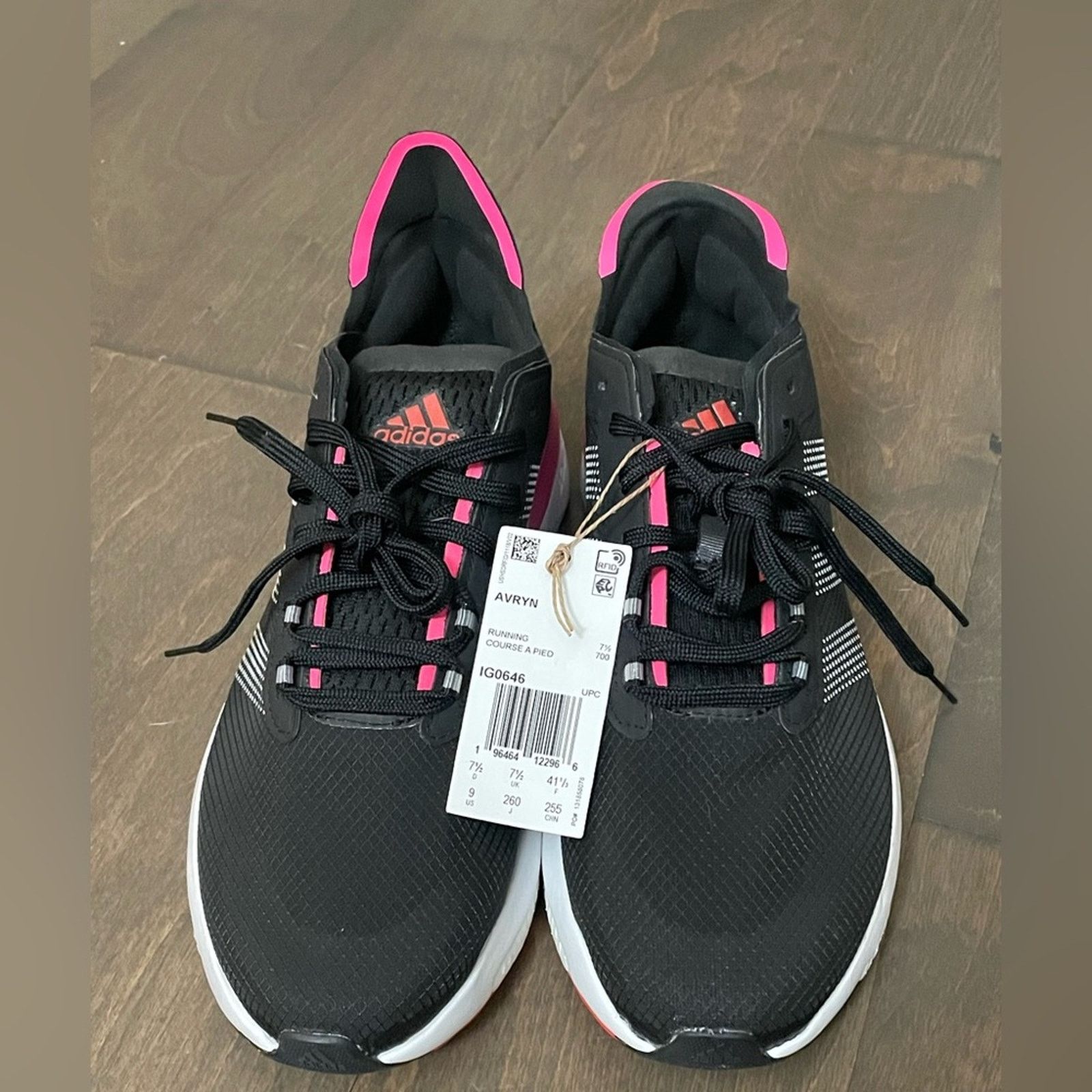 Adidas Adidas Womens Avryn in Core Black/Pink Fusion - Size 9 Size US 9 / IT 39 - 2 Thumbnail