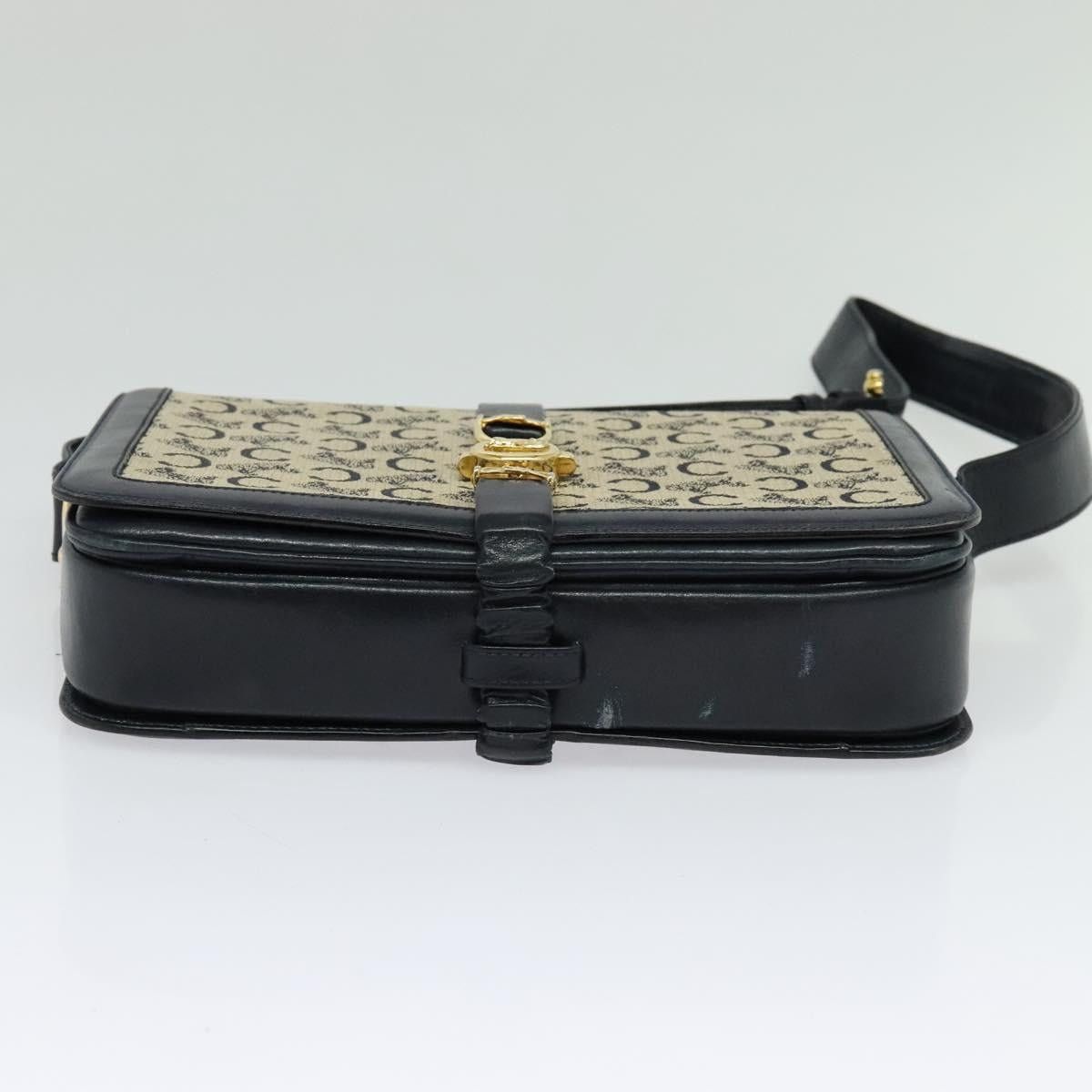 Celine CELINE C Sulky Shoulder Bag Canvas Navy Gold Size ONE SIZE - 9 Thumbnail