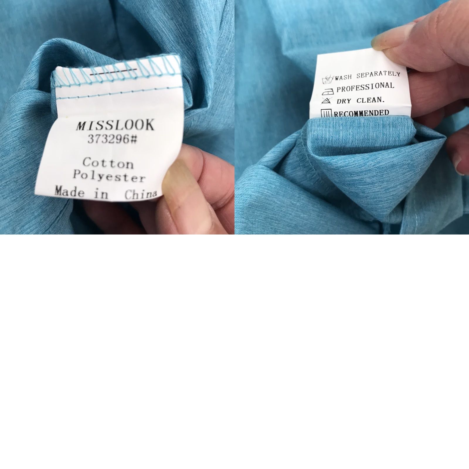 Vintage MissLook Blue Collared Pullover Top Women Size L Size L / US 10 / IT 46 - 8 Thumbnail