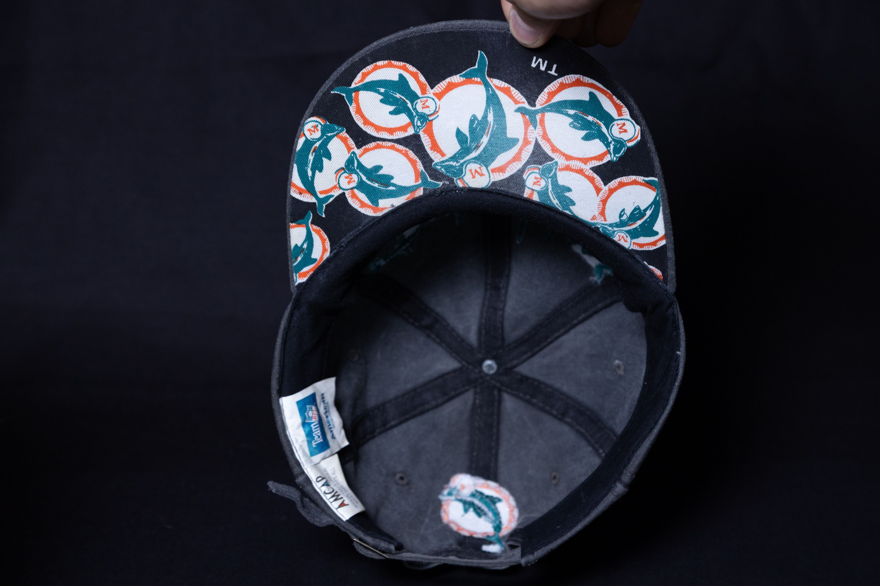 NFL Miami Dolphins Stonewashed Baseball Cap NFL Vintage Size ONE SIZE - 7 Thumbnail