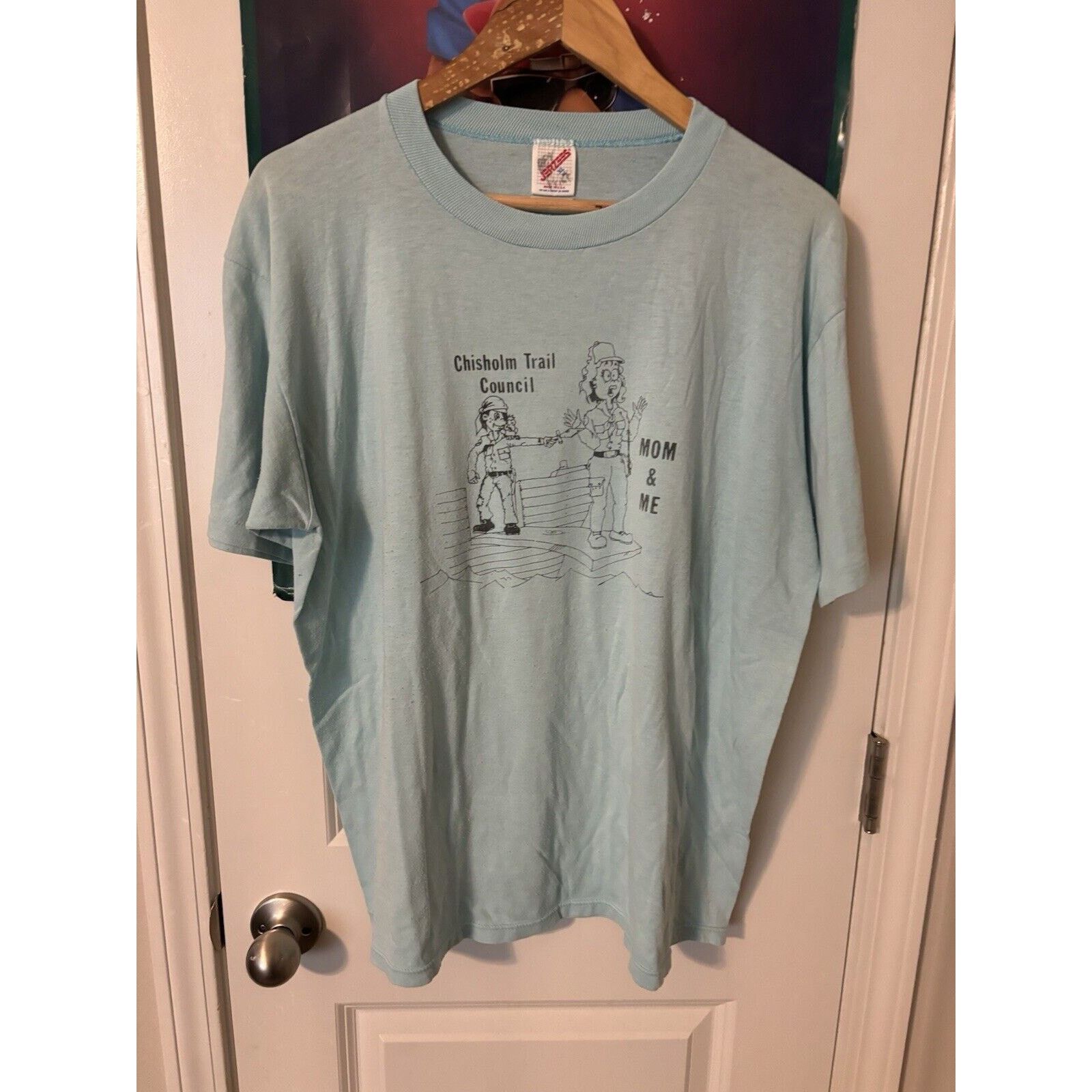 Other Vintage Chisholm Trail council Mom & I Soft Blue Shirt Sz XL Size US XL / EU 56 / 4 - 1 Thumbnail