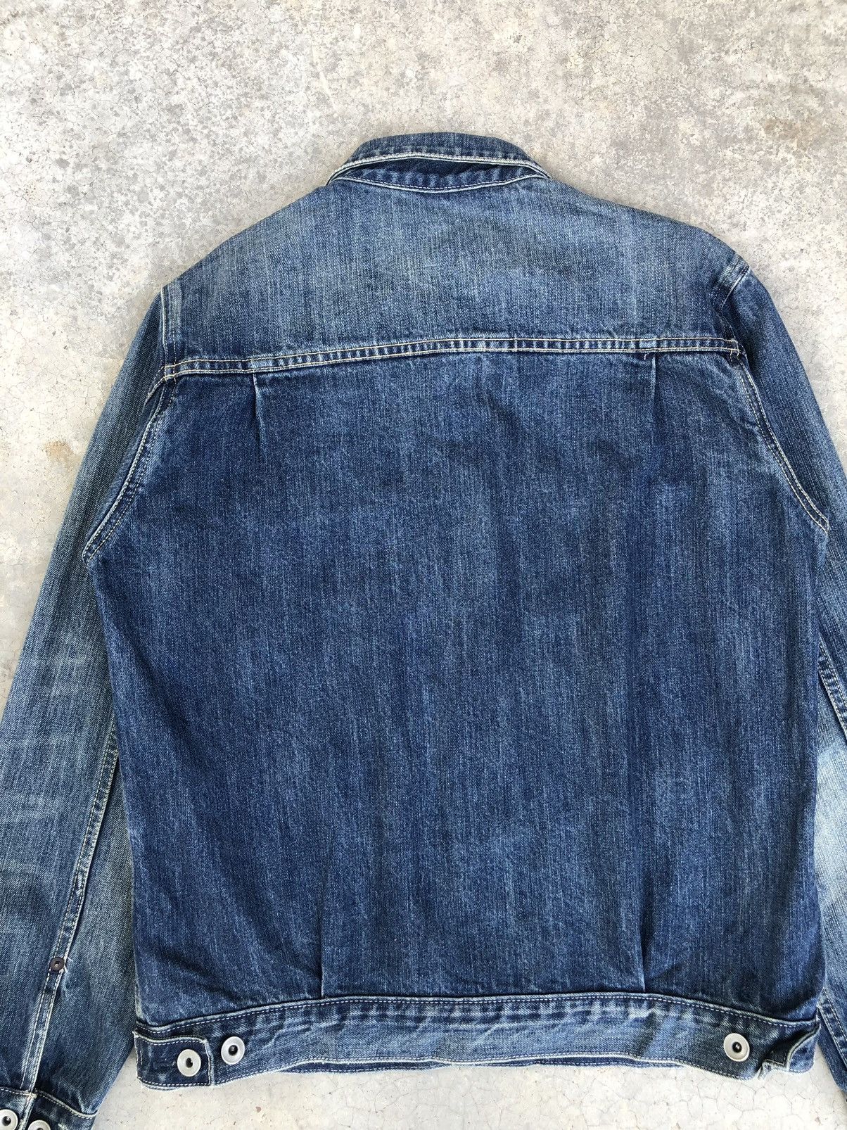 ADAM ET ROPE Type 1 Denim Jacket Distressed Denim Size US M / EU 48-50 / 2 - 8 Thumbnail