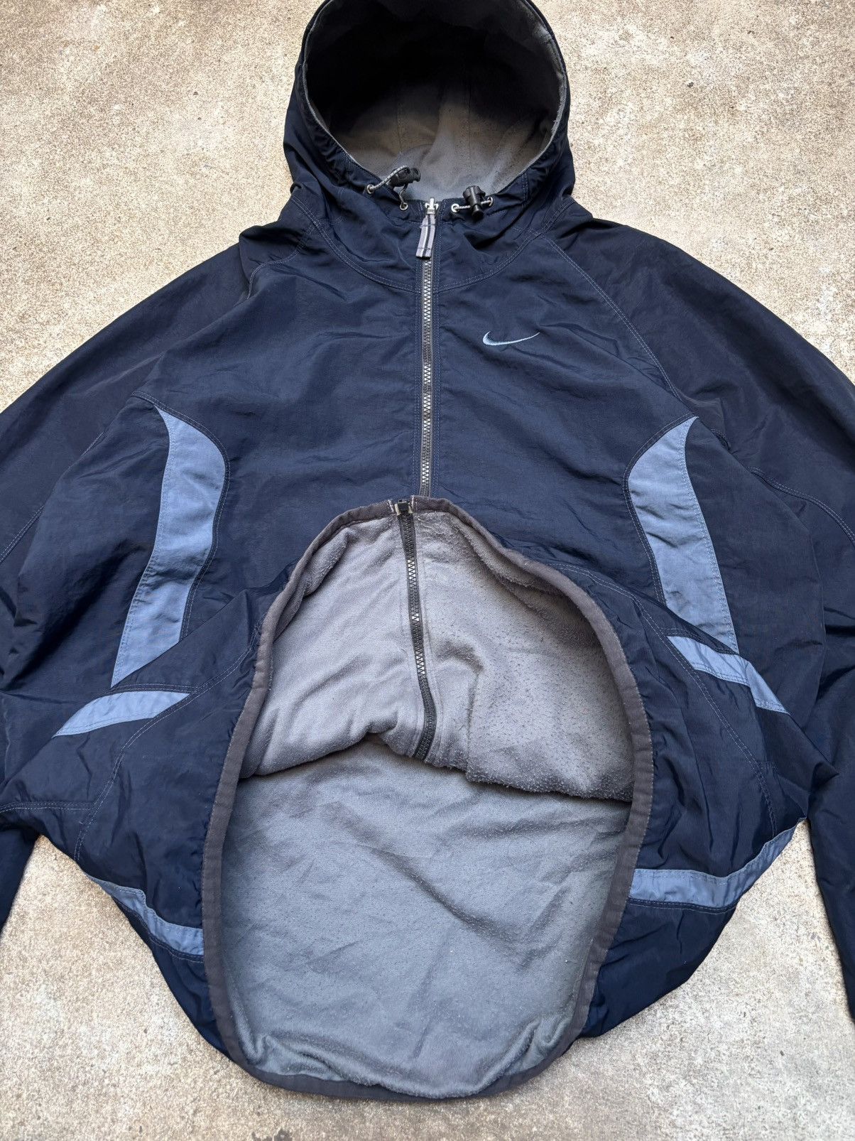 Nike Vintage Nike Windbreaker Zip Jacket Navy Size US L / EU 52-54 / 3 - 4 Thumbnail
