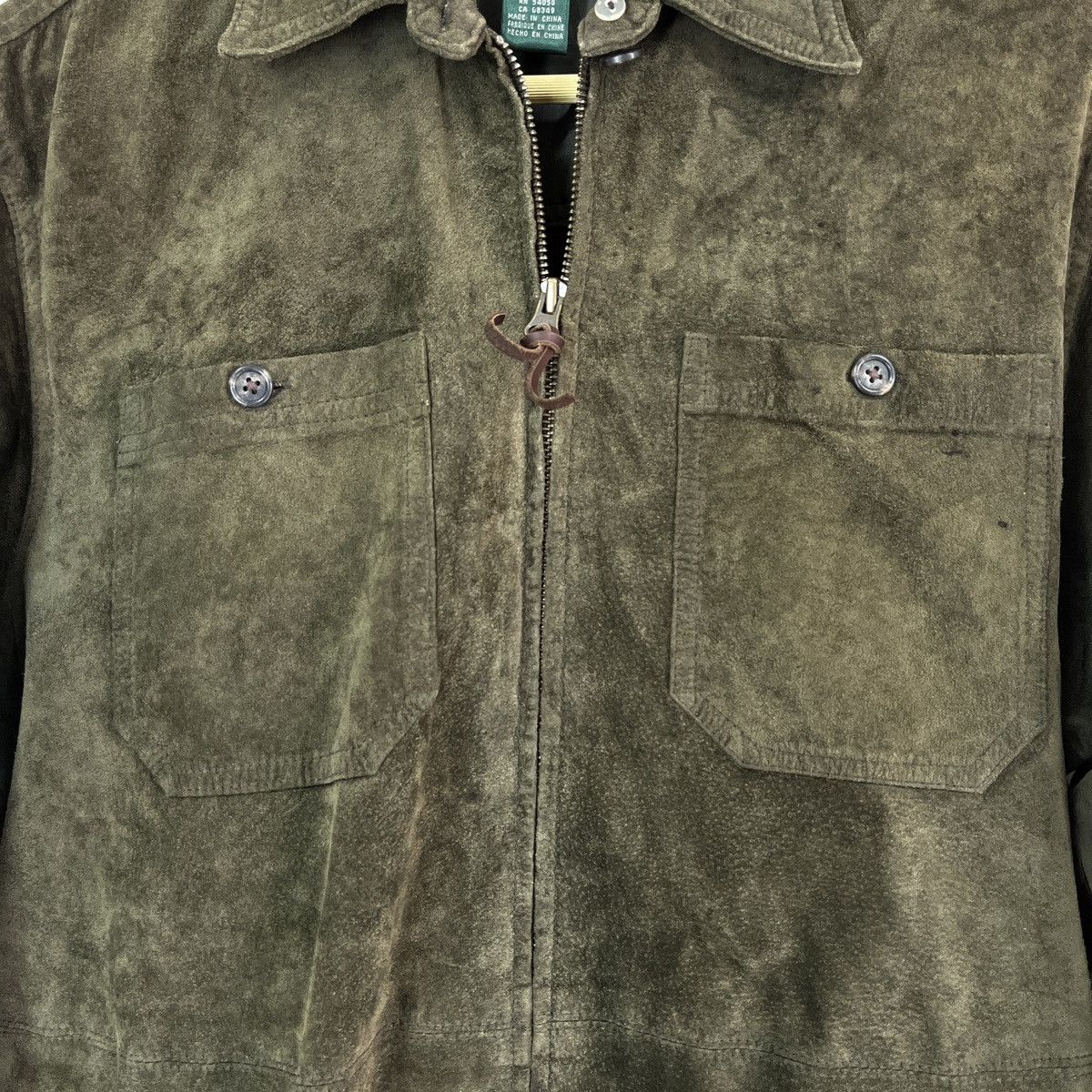 Ralph Lauren Vintage Ralph Lauren Sick Suede Green Light Jacket Size US M / EU 48-50 / 2 - 9 Thumbnail