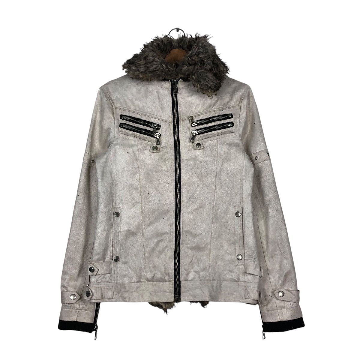 Japanese Brand 📌Biker Jacket Mink Fur Shearling Bondage Roushatte Garments Size US M / EU 48-50 / 2 - 2 Thumbnail