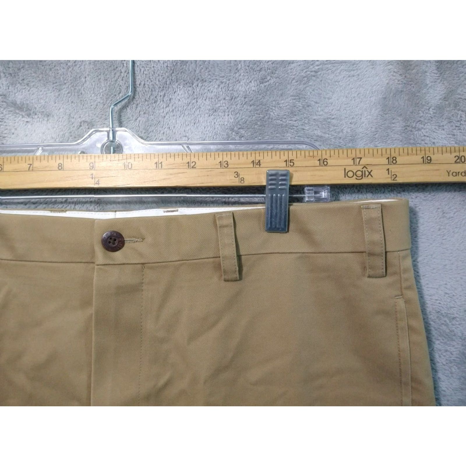 Orvis Orvis Pants Mens 36 x 32 Beige Chino Flat Front Mid Rise Cotton Casual Preppy Style: Chino, Beige, Cotton, Regular, Mens Size US 36 / EU 52 - 3 Thumbnail