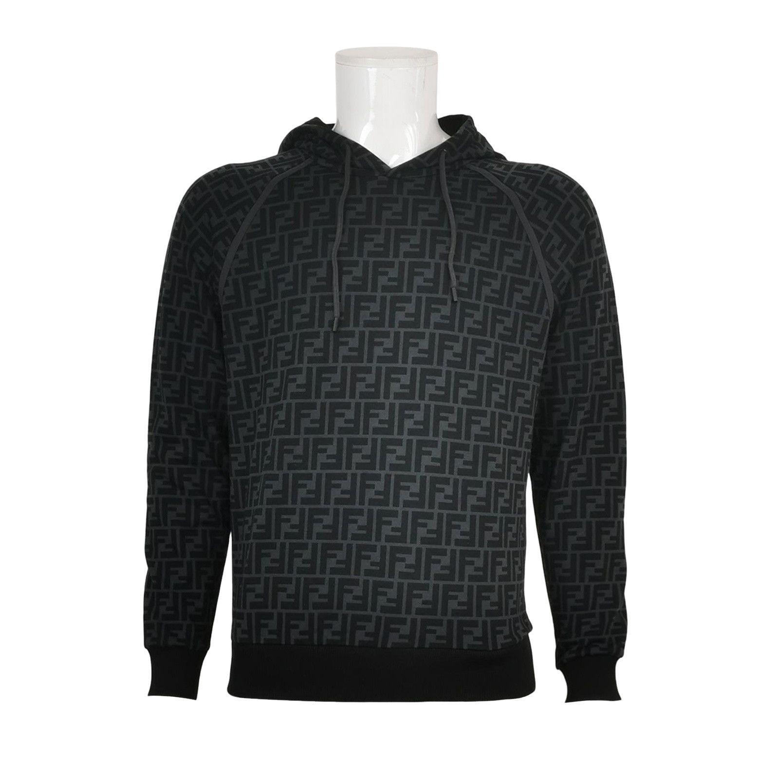 Fendi Fendi FF Monogram Cotton Hoodie Size S Size US S / EU 44-46 / 1 - 1 Thumbnail