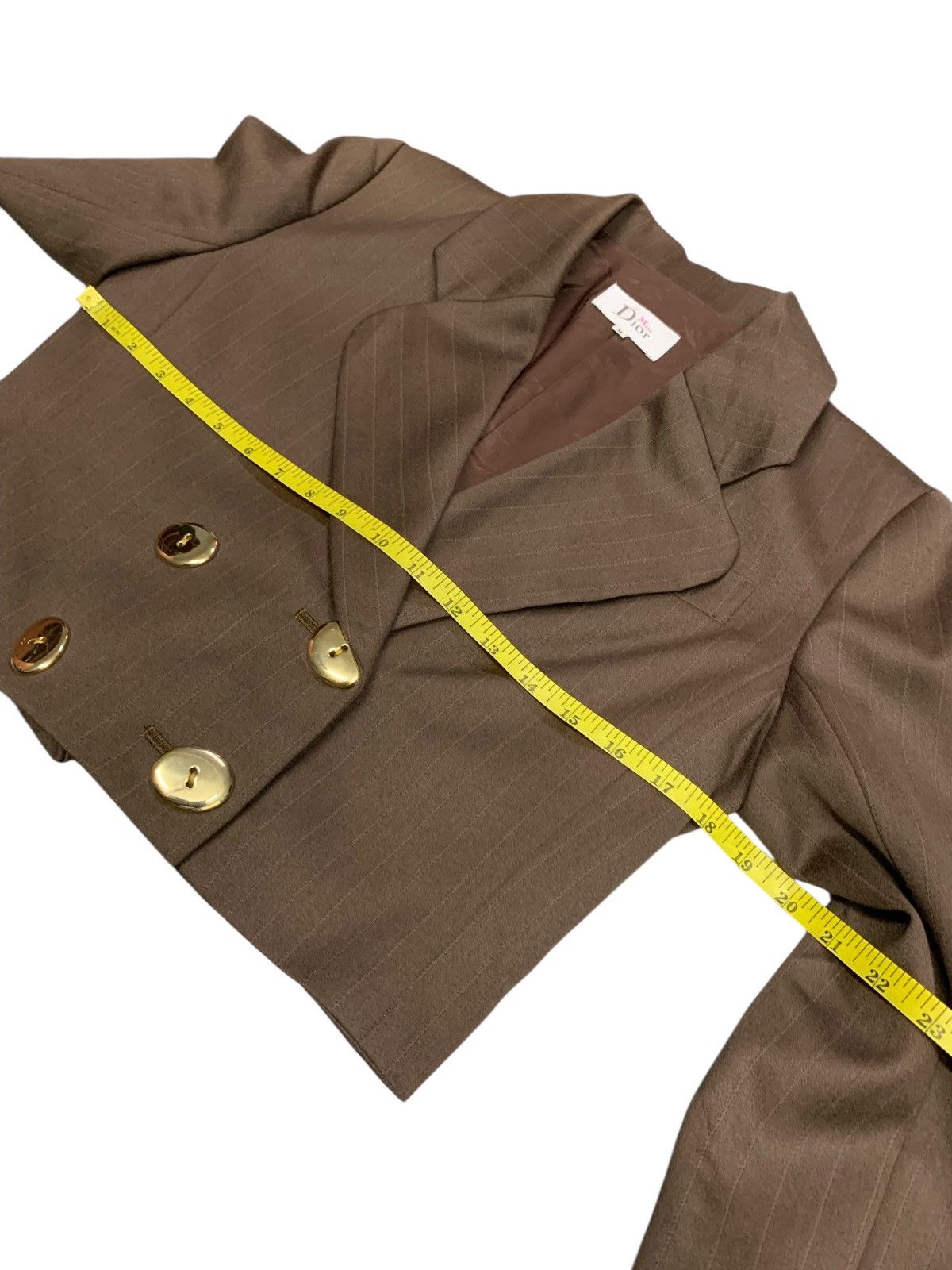 Christian Dior Monsieur Rare Miss Cristian Dior Crop Top Two Button Up Blazer Jacket Size M / US 6-8 / IT 42-44 - 8 Thumbnail