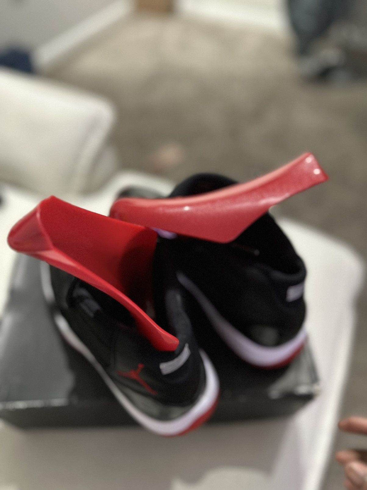 Jordan Brand Air Jordan 11 Retro 'Bred' 2012 W/free space jam tee Size US 10 / EU 43 - 5 Thumbnail