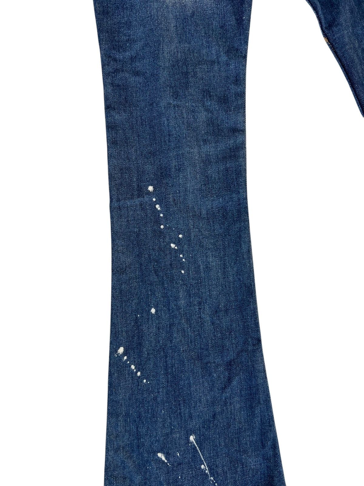 If Six Was Nine × Japanese Brand × Le Grande Bleu (L.G.B.) Material Girl Japan Distressed Denim Super Flare Jeans Size 26" / US 2 / IT 38 - 16 Thumbnail