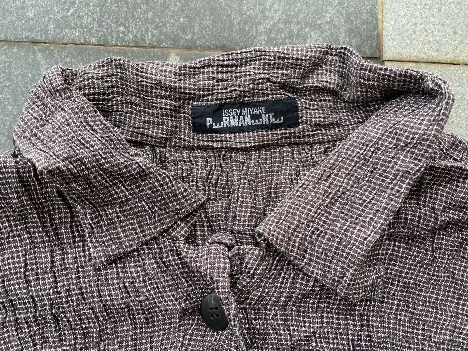 Issey Miyake Issey Miyake Permante Vintage 80's Silk Flannel Shirt Size M / US 6-8 / IT 42-44 - 6 Thumbnail