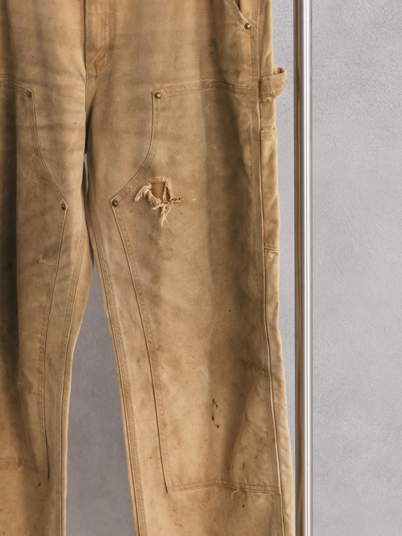 Carhartt Heavy Used Carhartt Double Knee Pant - khaki Size US 35 - 3 Thumbnail
