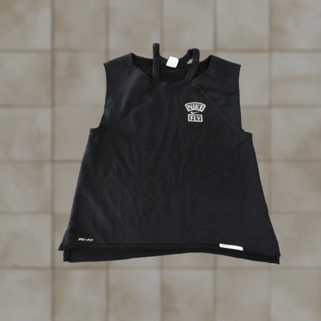 Nike Nike Dri-FIT Shirt Womens Medium Black Tank Top Fly Queen of Courts Size M / US 6-8 / IT 42-44 - 1 Thumbnail