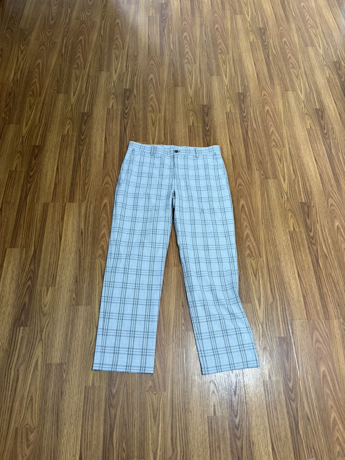 Tommy Hilfiger Tommy Hilfiger Plaid Preppy Old Money Chinos Grey Size 34x28 Size US 34 / EU 50 - 1 Thumbnail
