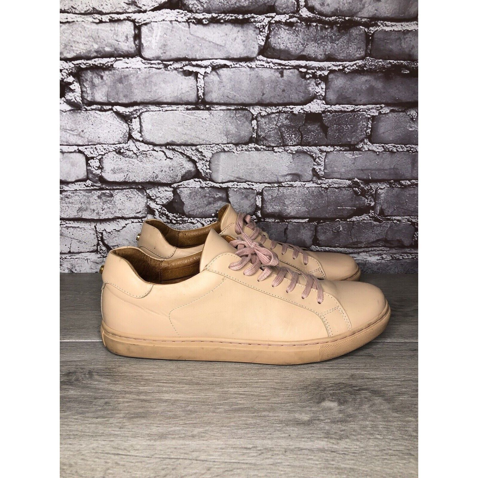 Other Romero And Mcpaul Dusty Pink Leather Lace Up Portugal Shoes Size US 12 / EU 45 - 3 Thumbnail