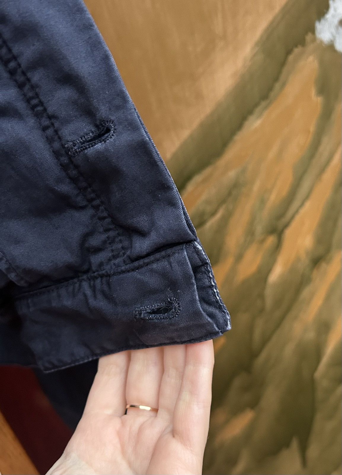 Balenciaga Balenciaga Paris Navy Cotton Field Jacket Ghesquière Era Size US L / EU 52-54 / 3 - 11 Thumbnail