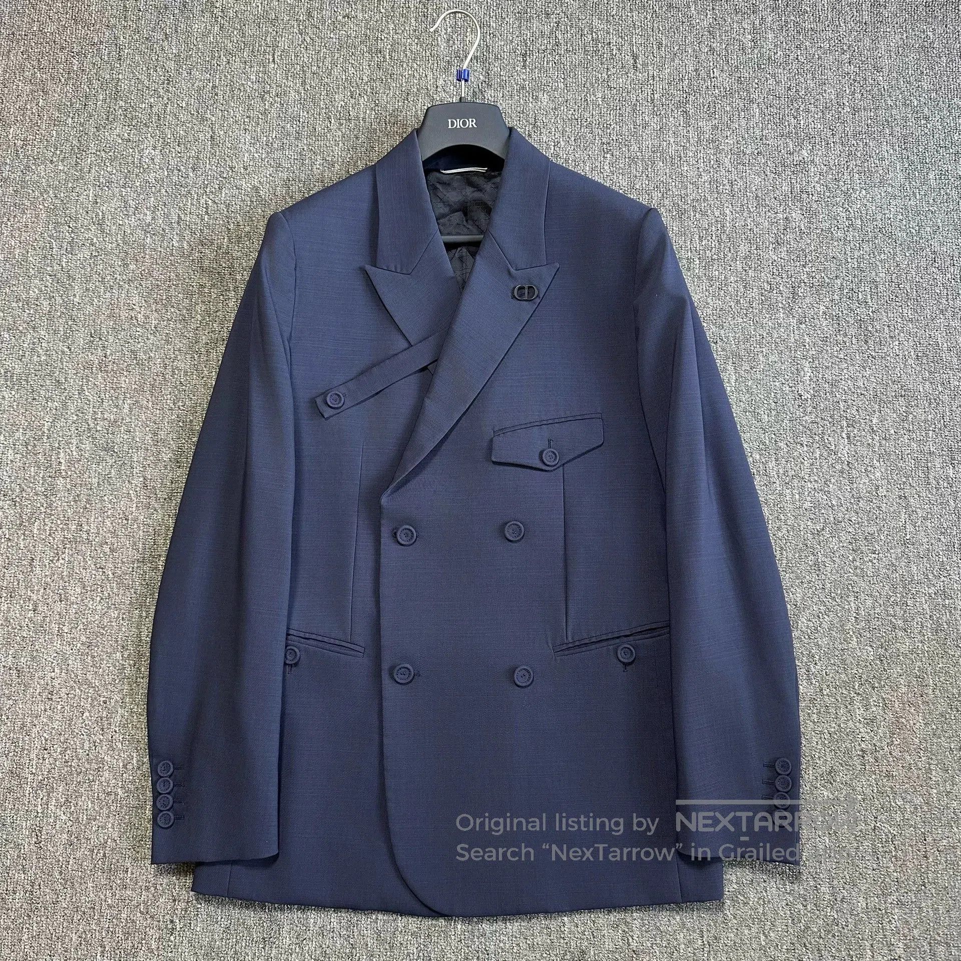 Dior Dior Navy Double-Breasted Suit Set. Size US M / EU 48-50 / 2 - 1 Thumbnail
