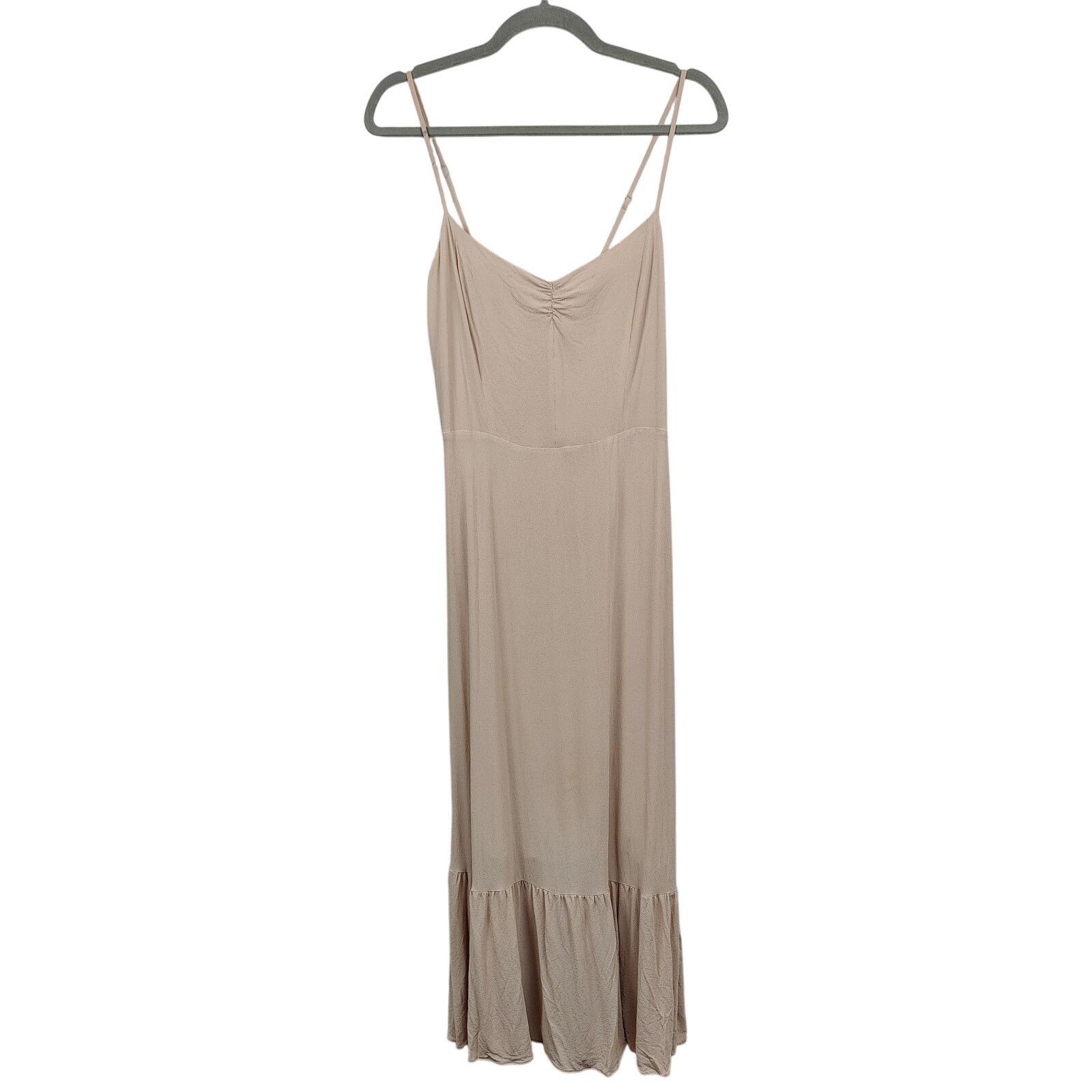 Reformation Reformation Emersyn Dress Womens 10 Champagne Pink Size L / US 10 / IT 46 - 1 Thumbnail